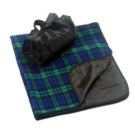 8702 Fleece/Nylon Print Picnic Blanket