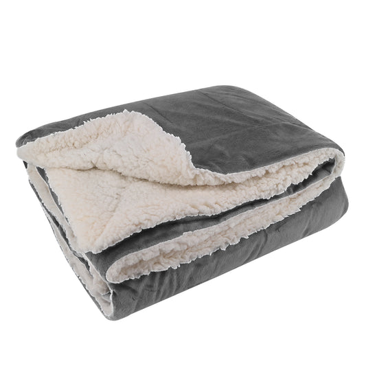 8726 Oversized Micro Mink Sherpa Blanket