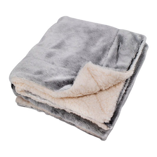 8730 Faux Fur Sherpa Blanket