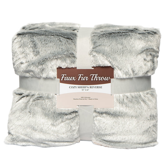 8730 Faux Fur Sherpa Blanket